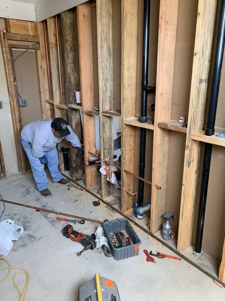 Commercial rough-in plumbing for Water Heater Replacement in Neshaminy